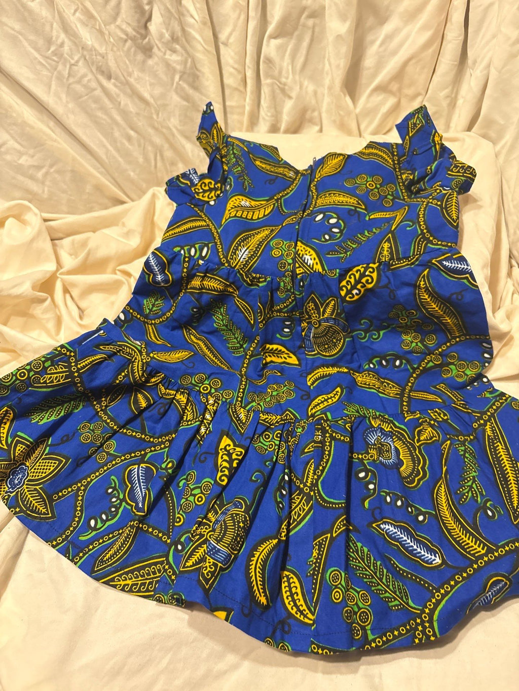 Baby Ankara Ruffle Dress