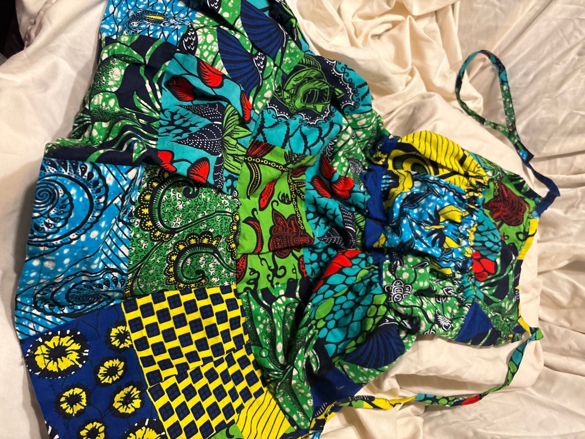 Patchwork Ankara Baby Dress – 6 to 12 Months.