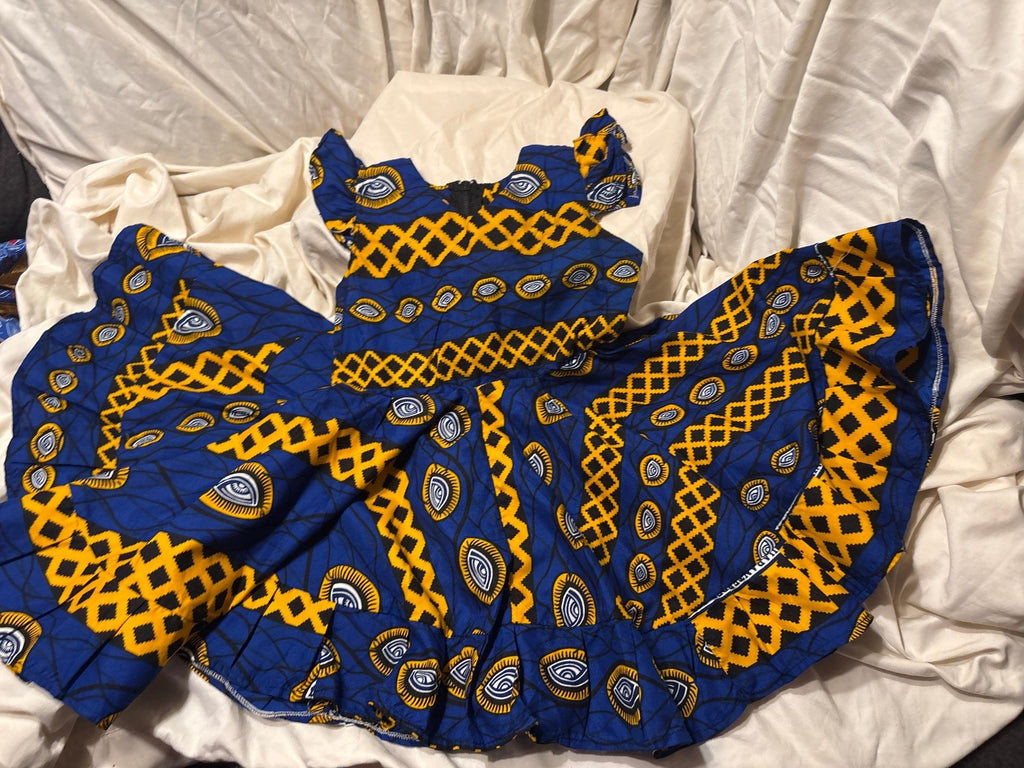Baby Ankara Ruffle Dress