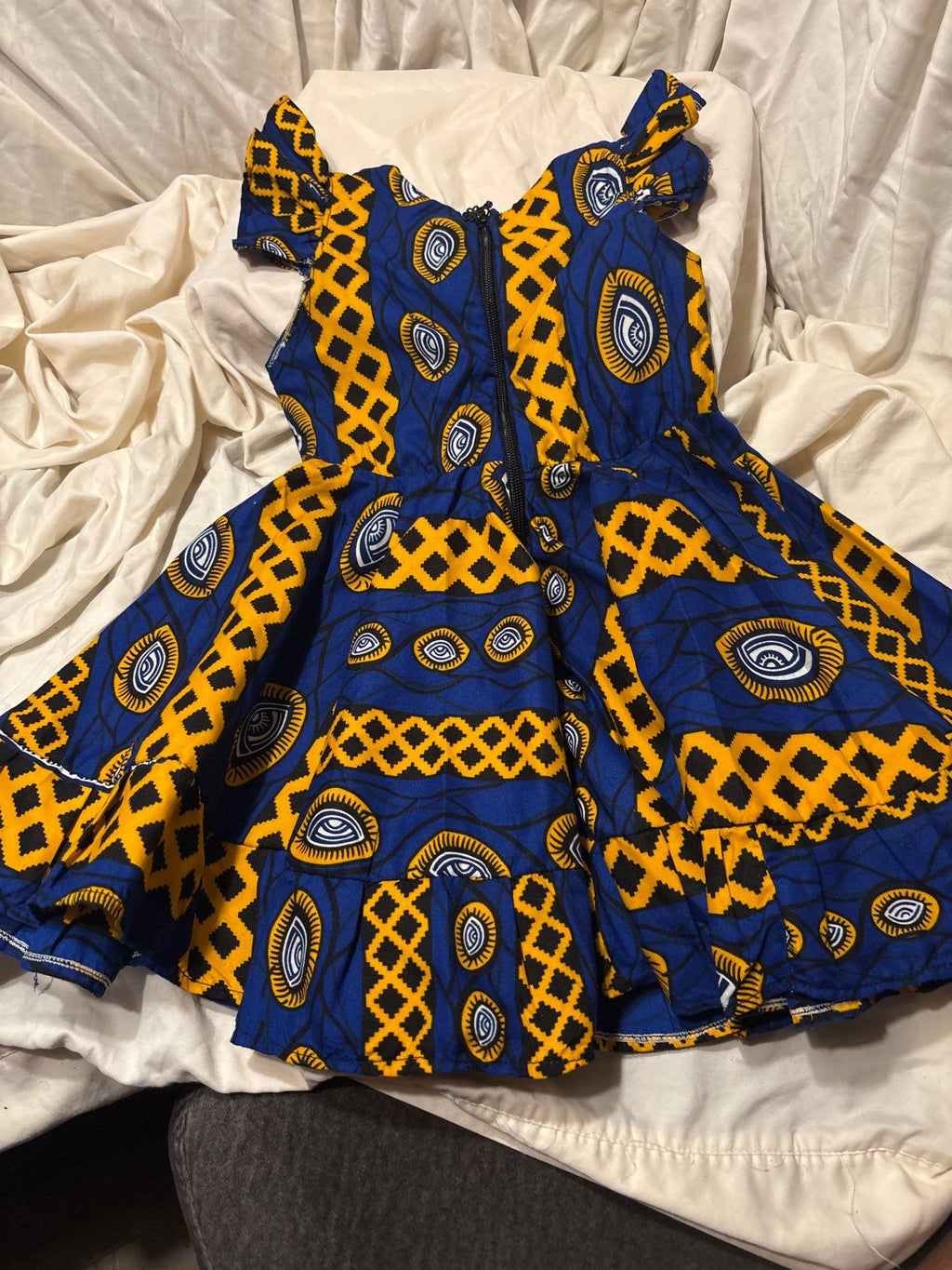 Baby Ankara Ruffle Dress