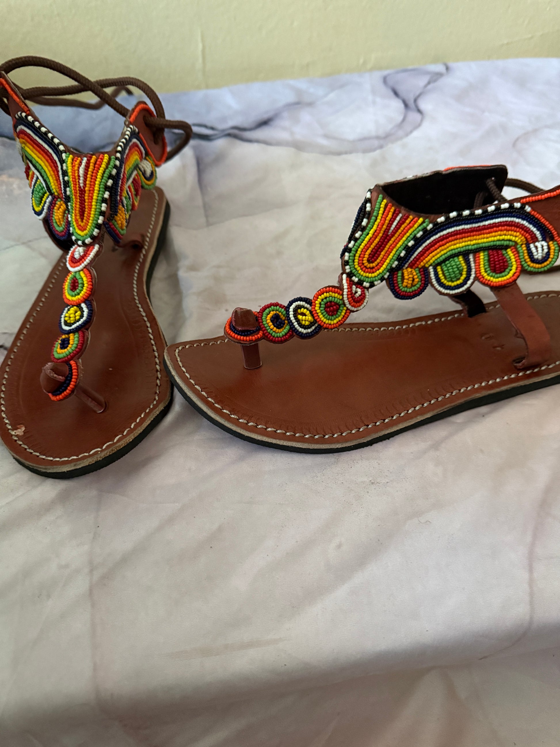 Handcrafted– Tribal Rainbow Design