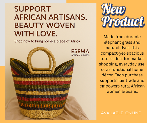 Ghanaian Rainbow Wave Bolga Basket